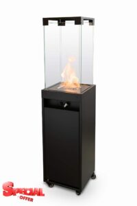 Planika - Faro - Portable Patio Heater - 8 KW Gas Propane Fireplace Outdoor