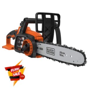 BLACK+DECKER 18V Cordless 25 cm Chainsaw - Bare Unit (Battery not Included)