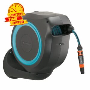 Gardena Wall-Mounted Hose Box Rollup M 20 m: Flexible Watering for Medium-Sized Gardens