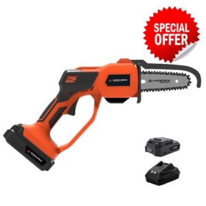 Yard Force 20V Cordless 12cm One-Handed Cordless Pruning Saw with 2.0Ah Li-Ion Battery and Charger