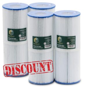 EMBRO Replacement Filter Pump Cartridge PRB25-IN Fits for Pleatco PRB25-IN Darlly 42513 Europe SC704 Unicel C-4326 Filbur FC-2375 Magnum RD25 Spa - Best Filtering - Safe & Clean Water 4-Pack