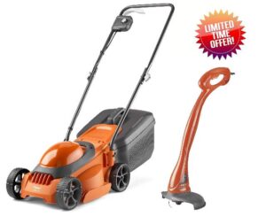 Flymo SimpliMow 300 Electric Rotary Lawn Mower with MiniTrim Grass Trimmer- 1000 W Motor