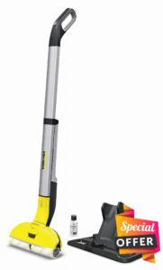 Karcher EWM 2 Cordless Floor Cleaner - Electric Wipe Mop for Efficient Mopping of Your Sealed Hard Floors