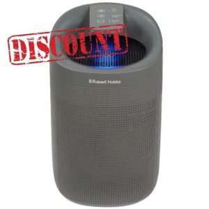Russell Hobbs RHDH1101G Ozone Free 1L 2 in 1 Grey Dehumidifier/Air Purifier with HEPA Filter