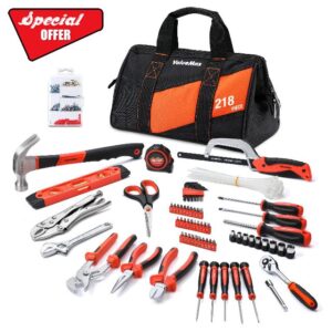 ValueMax 218PC Home Tool Kit with 13-Inch Tool Bag