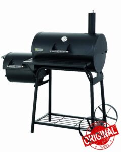 Tepro 1087 Biloxi Offset BBQ Pit Barrel Smoker - Black