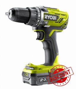 Ryobi R18DD3-120S One Plus Cordless Drill Driver Starter Kit