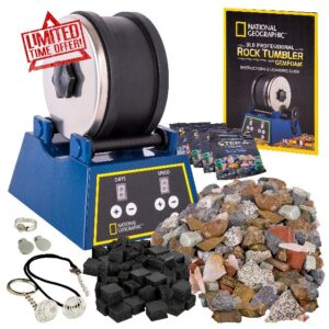 NATIONAL GEOGRAPHIC Rock Tumbler Kit - 1.36 kg Extra Large Capacity