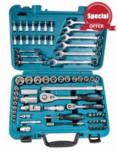 Hyundai K70 Universal Tool/Square Drive Socket Set - Stainless Steel (70-Piece)