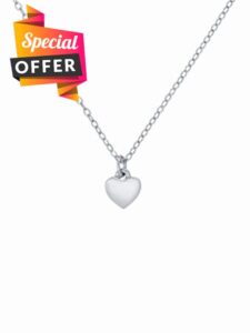 Ted Baker Hara Tiny Heart Pendant Necklace - Silver or Rose Gold Tone Options