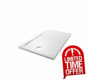 Mira 1.1697.020.WH White Flight Low Rectangle Shower Tray