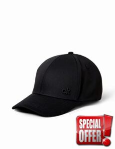 Calvin Klein - Men's Cotton Twill Cap - Baseball Cap For Men Calvin Klein Embroidered Logo - 100% Grey Cotton - Men's Baseball Caps