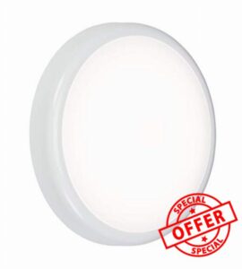 Knightsbridge 14W LED Bulkhead Light CCT with Motion Sensor