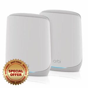 NETGEAR Orbi 6 Mesh Triband WiFi System (RBK762S) - Router with 1 Satellite Extender