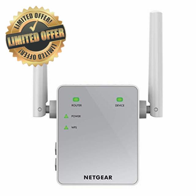 NETGEAR WiFi Booster Range Extender | WiFi Extender Booster | WiFi Repeater Internet Booster | Covers up to 1000 sq ft and 15 devices | AC750 (EX3700)