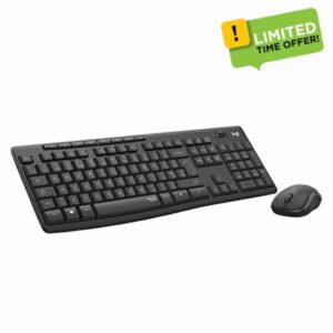 Logitech MK295 Silent Wireless Mouse & Keyboard Combo with SilentTouch Technology