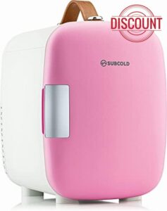 Subcold Pro4 Luxury Mini Fridge Cooler | 4 Litre / 6 Cans | AC and Exclusive USB Power Option | Portable Small Fridge for the Office