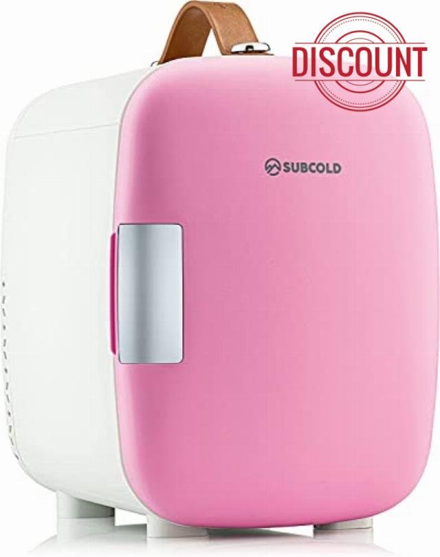 Subcold Pro4 Luxury Mini Fridge Cooler | 4 Litre / 6 Cans | AC and Exclusive USB Power Option | Portable Small Fridge for the Office