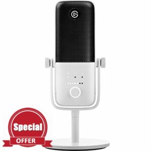 Elgato Wave:3 White - Premium Studio Quality USB Condenser Microphone for Streaming