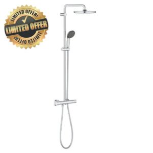 GROHE Vitalio Start 250 - Shower System with Exposed Thermostatic Mixer Valve (Water Saving Technology