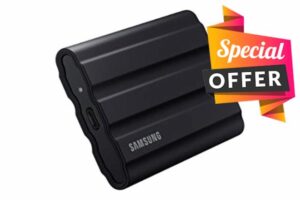 Samsung T7 Shield Portable SSD 1 TB - USB 3.2 Gen.2 External SSD Black (MU-PE1T0S/EU)