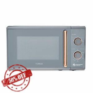 TOWER T24038RGG Cavaletto Manual Microwave with 5 Power Levels & 35 Minute Timer
