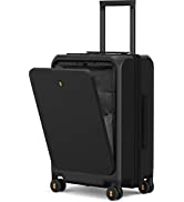 LEVEL8 Lightweight Hand Luggage Carry-on Suitcase Hardside Spinner Luggage with Front Pocket Lock...