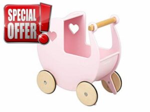 Moover Wooden Dolls Pram For Toddlers