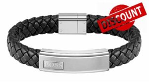 BOSS Jewelry Men's LANDER Collection Bracelet Black - 1580178M