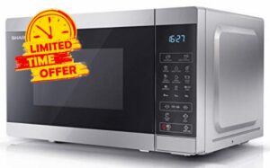 SHARP YC-MG02U-S 800W Digital Touch Control Microwave with 20 L Capacity