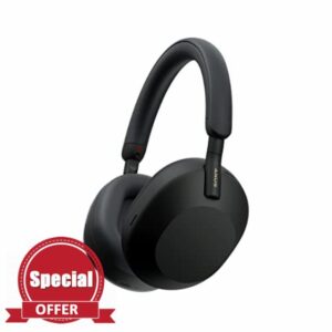 Sony WH-1000XM5 Wireless Industry Leading Headphones with Auto Noise Canceling Optimizer
