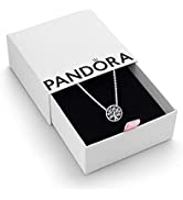 Pandora Timeless Women's Sterling Silver Elevated Heart Cubic Zirconia Pendant Necklace, 45cm, Wi...