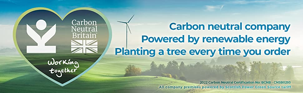 Avalla, carbon neutral company powered by renewable energy and we plant a tree every time you order.