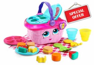 LeapFrog 603603 Shapes & Sharing Picnic Basket Baby Toy Educational and Interactive 16 Pieces for Creative and Learning Play For Boys & Girls 6 months