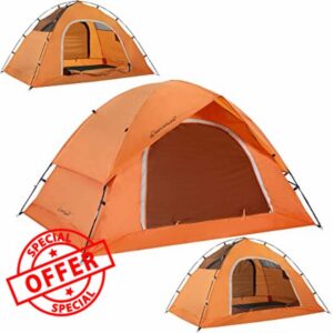 Clostnature Waterproof 2/4/6 Man Camping Tent - Compact 2 Person Dome Tent