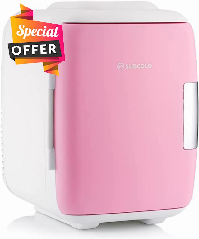 Subcold Classic4 Mini Fridge - Cooler & Warmer | 4 Litre/6 Cans | AC+USB | Portable Small Fridge for Skincare