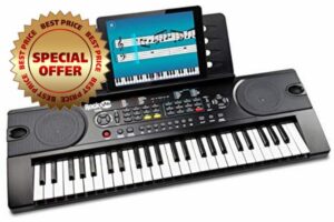 RockJam 49 Key Keyboard Piano with Power Supply