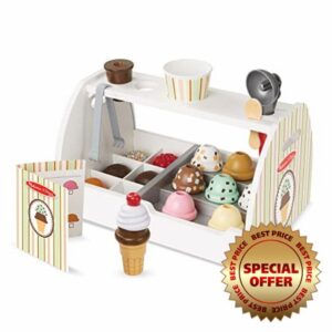 Melissa & Doug Wooden Ice Cream Set
