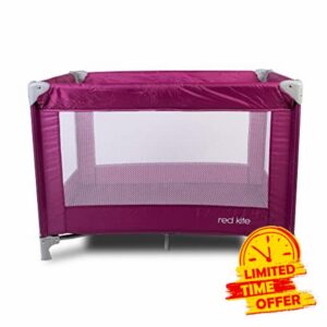 Red Kite Baby Sleeptight Lightweight Padded Travel cot Suitable from Birth