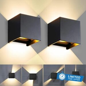 CANMEIJIA Outdoor Wall Lights 12W