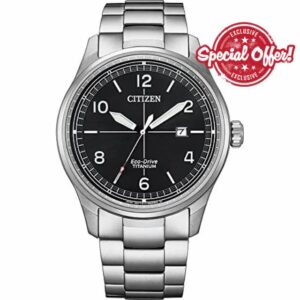Citizen Men's Analogue Eco-Drive Watch with a Titanium Band