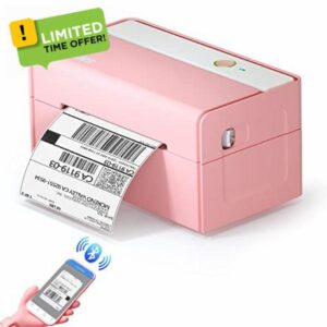 JADENS Bluetooth Thermal Label Printer -Wireless Label Printer -Shipping Label Printer for Small Business