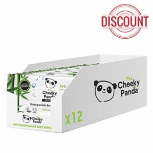 The Cheeky Panda Bamboo Biodegradable Baby Wipes Multipack | 99% Purified Water