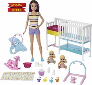 Barbie Nursery Playset with Skipper Babysitters Inc. Doll