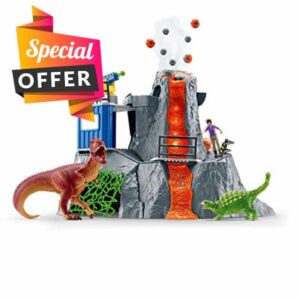 SCHLEICH 42564n Volcano Expedition Base Camp Dinosaurs Toy Playset for children aged 4-12 Years
