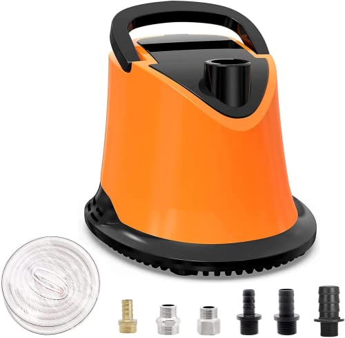 1100 GPH Submersible Water Pump with Adjustable Bottom Filter