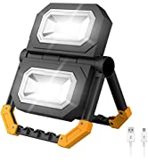 NATPOW Solar Post Lights Solar Lights Outdoor Garden with 7 Modes RGB Colours Changing IP65 Water...