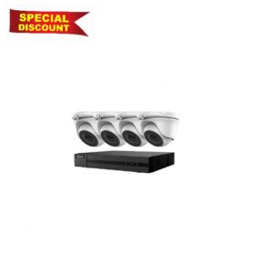 Hikvision CCTV HD 4K 5MP Night Vision Outdoor DVR Home Security System Kit (White) (4 TB (4000GB)