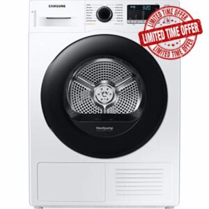 Samsung Samsung Series 5 DV80TA020AE OptimalDry Heat Pump 8kg Dryer White