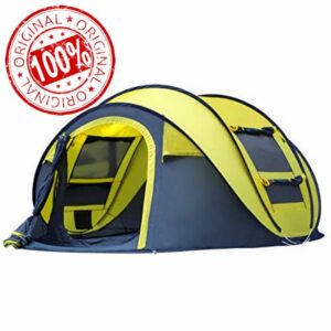 Qisan Automatic Camping Outdoor Pop-up Tent for Waterproof Quick-Opening Tents 4 Person Canopy with Carrying Bag Easy to Set up
